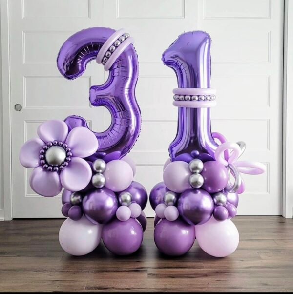Bouquet à deux chiffres Ballons – Image 4