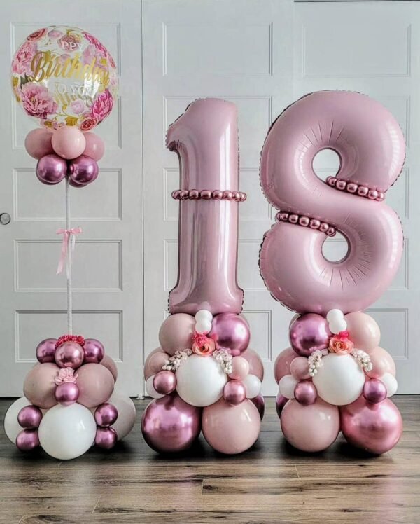 Bouquet à deux chiffres Ballons – Image 3