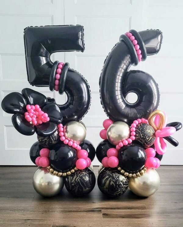 Bouquet à deux chiffres Ballons – Image 2