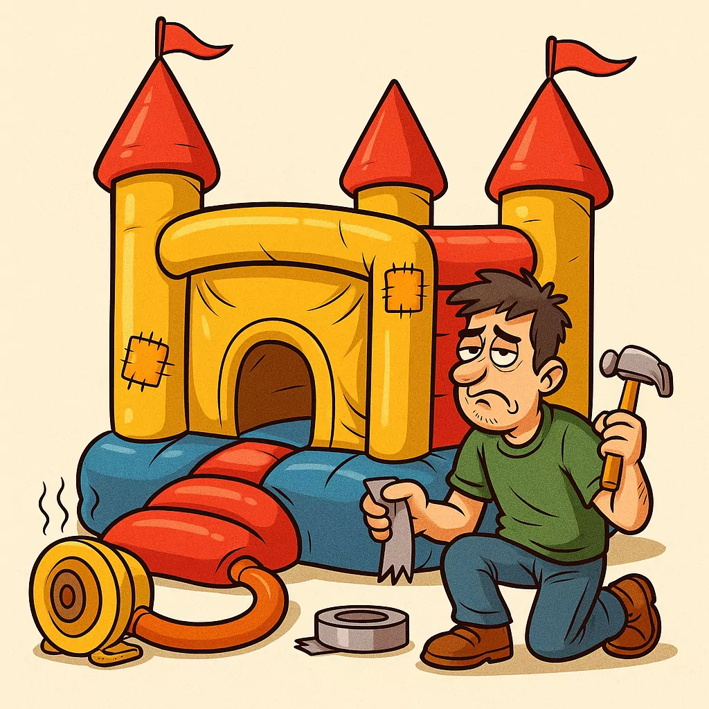 Bouncy castle with problems